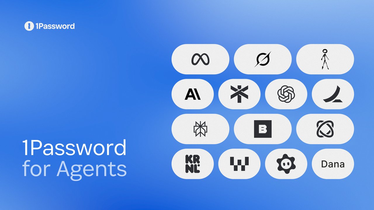 1Password's announcement image for 1Password for Agents