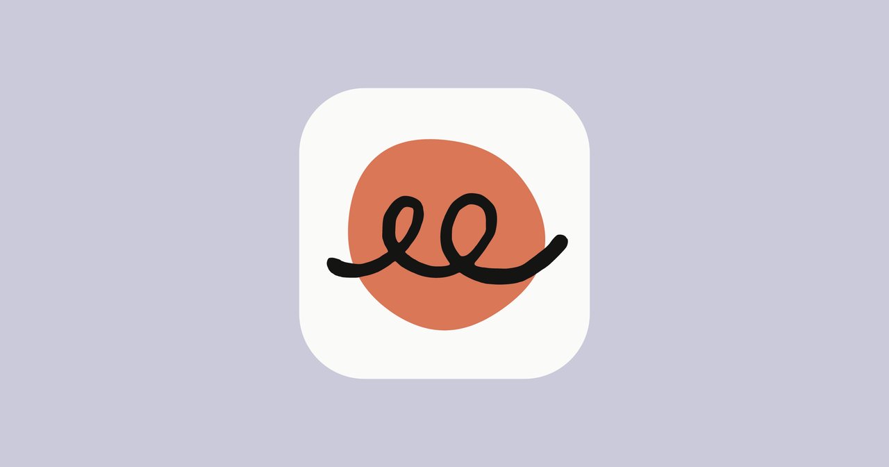 The Claude Duet app icon, an orange shape crossed by a black looped line, from Anthropic's announcement